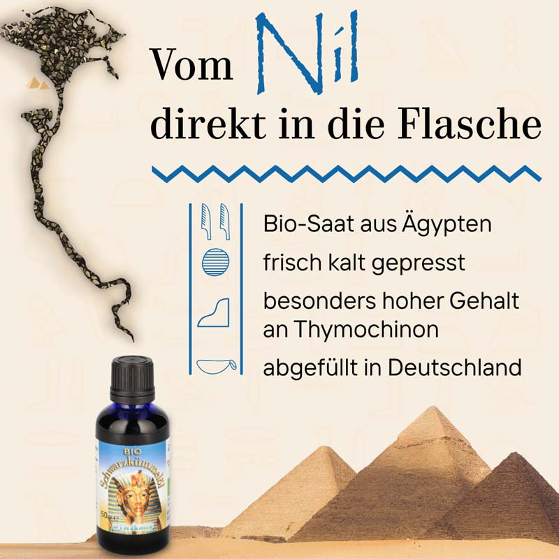 SCHWARZKÜMMEL BIO ägypt.Öl 50 ml Öl