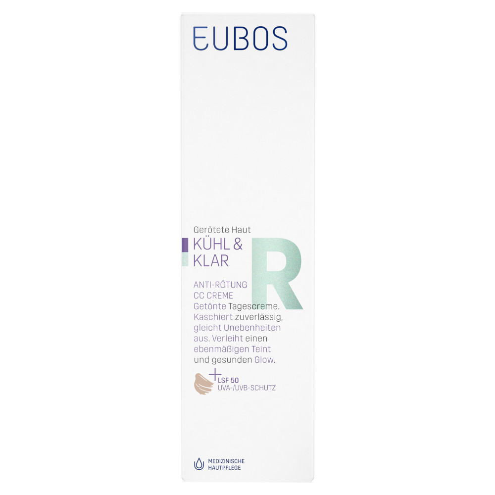 EUBOS KÜHL & KLAR Anti-Rötung CC Creme LSF50 30 ml Creme