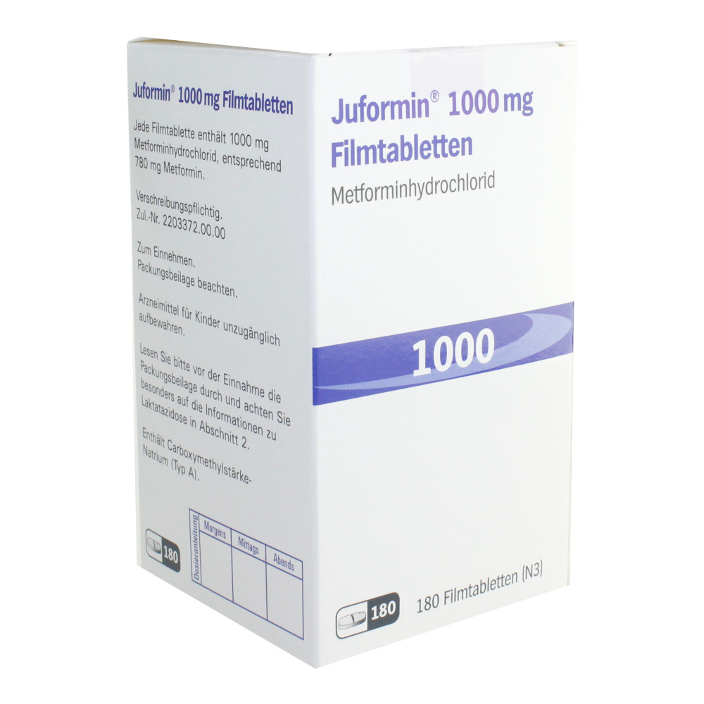 Juformin 1000mg 180 St Filmtabletten