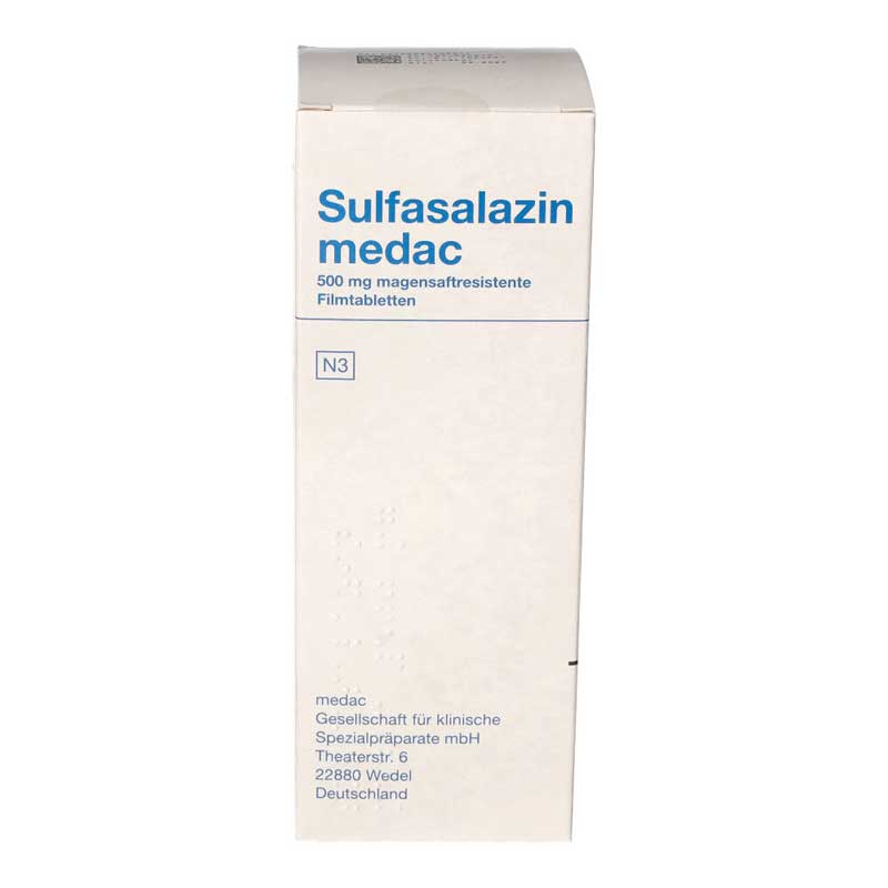 Sulfasalazin medac 500mg Filmtabletten 300 St Filmtabletten magensaftresistent