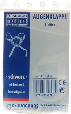 AUGENKLAPPE mit Bindeband schwarz 33000 1 St