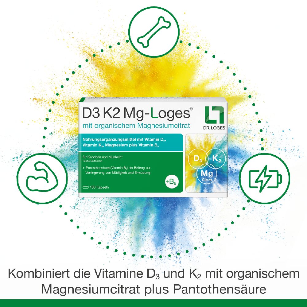 D3 K2 Mg-Loges 180 St Kapseln