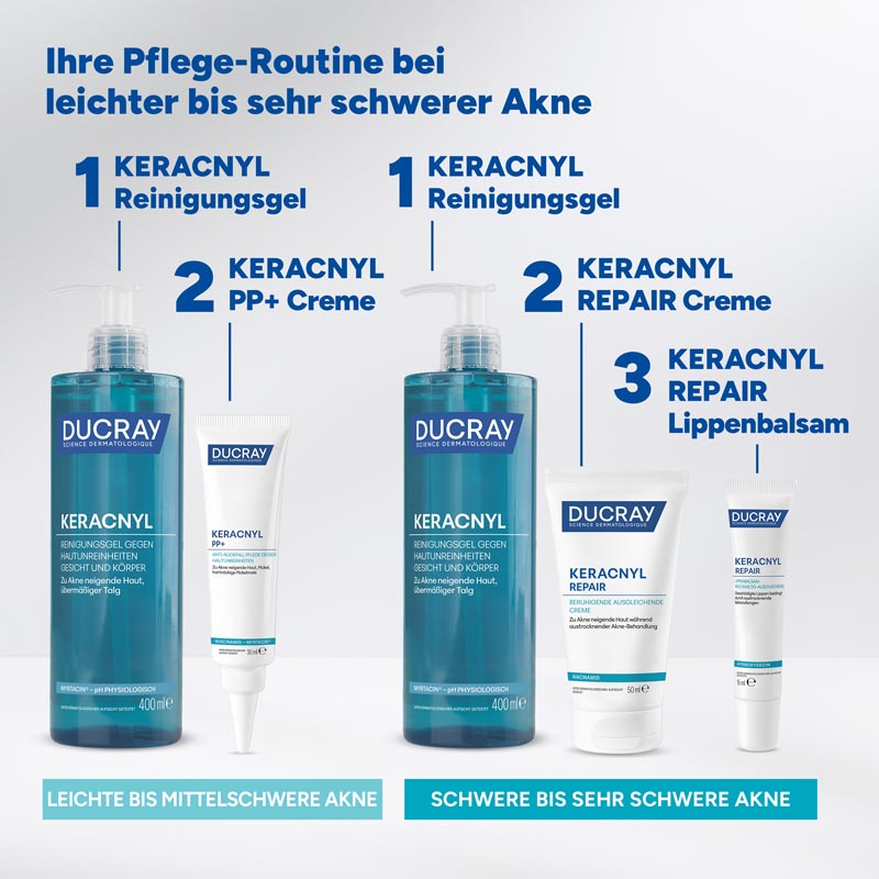DUCRAY KERACNYL Schäumendes Waschgel 400 ml Gel