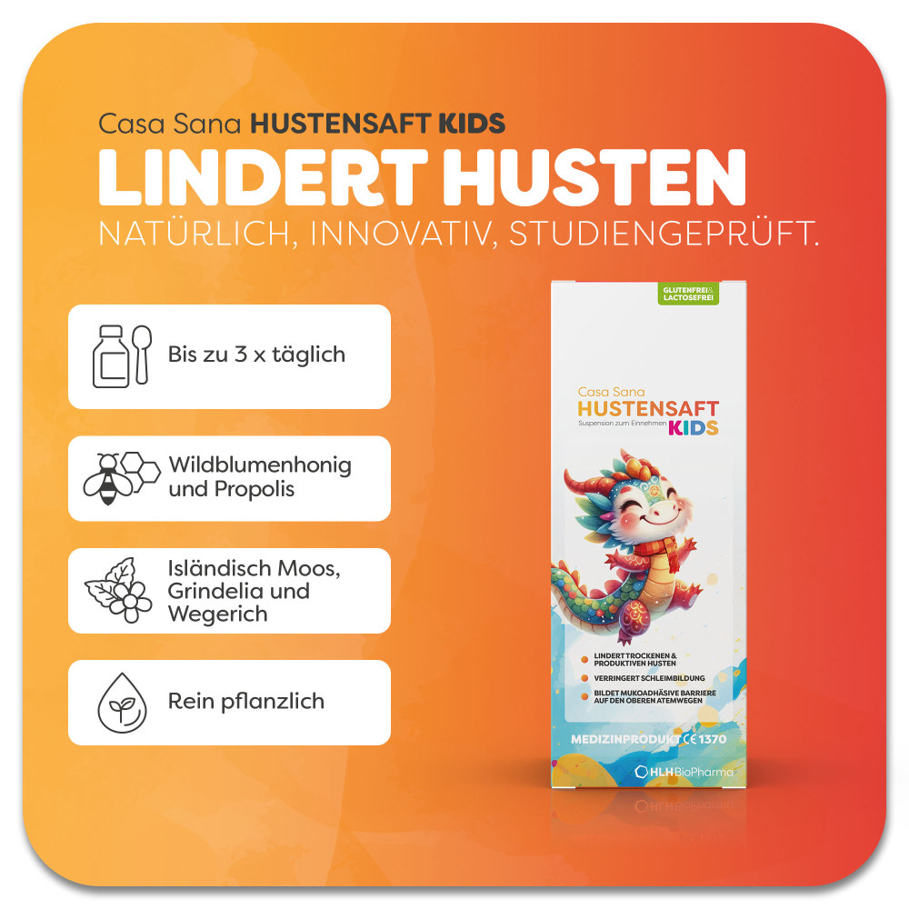 Casa Sana HUSTENSAFT KIDS 200 ml Suspension zum Einnehmen