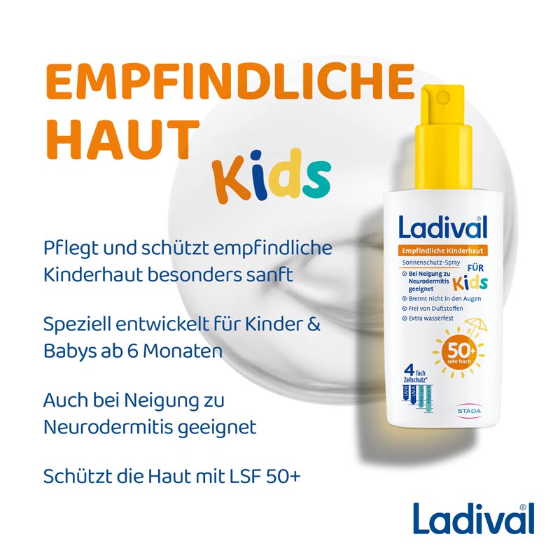 Ladival Empfindliche Kinderhaut Sonnenschutz-Spray LSF 50+ 150 ml Spray