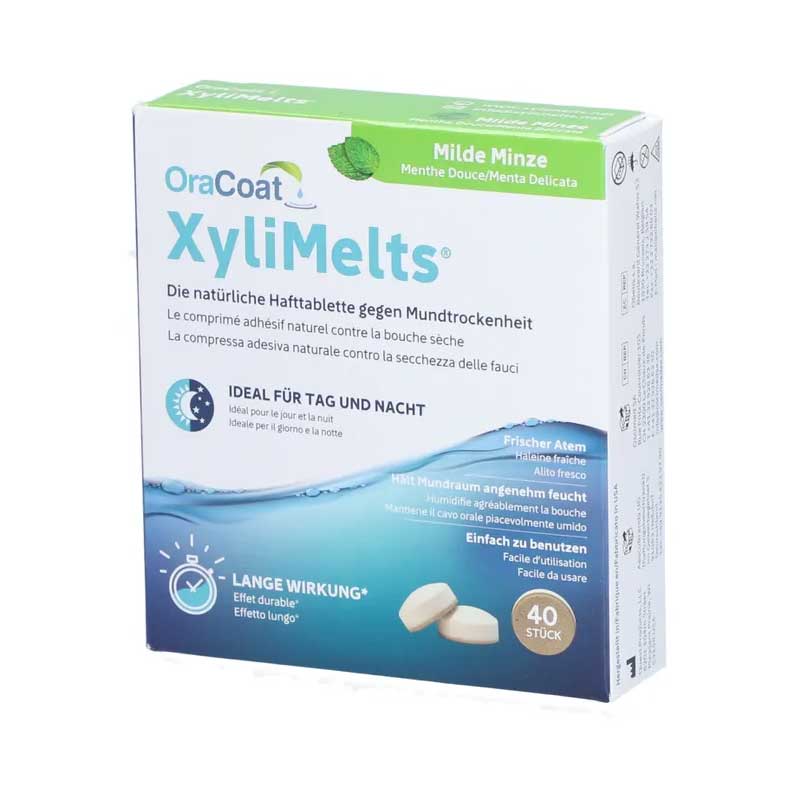 ORACOAT XyliMelts Hafttabletten milde Minze 40 St Tabletten