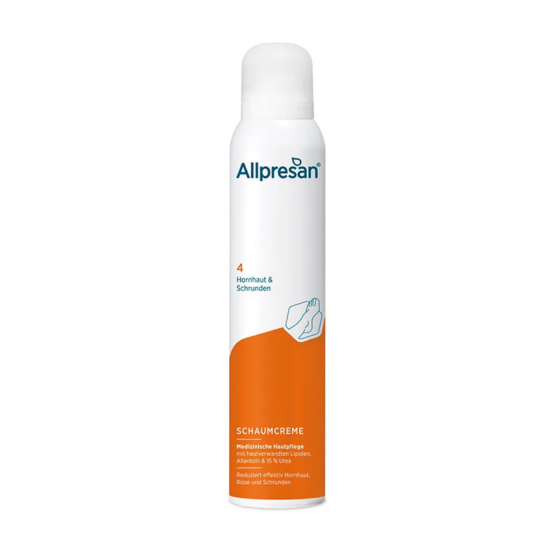 Allpresan Fuß spezial Nr. 4 SCHAUM-CREME Hornhaut & Schrunden 200 ml Schaum