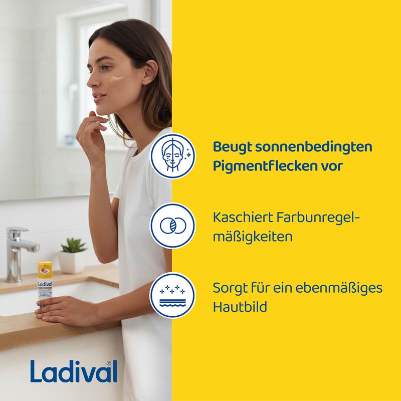 Ladival Anti-Pigment Getönt Ganzjährige Sonnenschutz-Creme Gesicht LSF 50+ 50 ml Creme