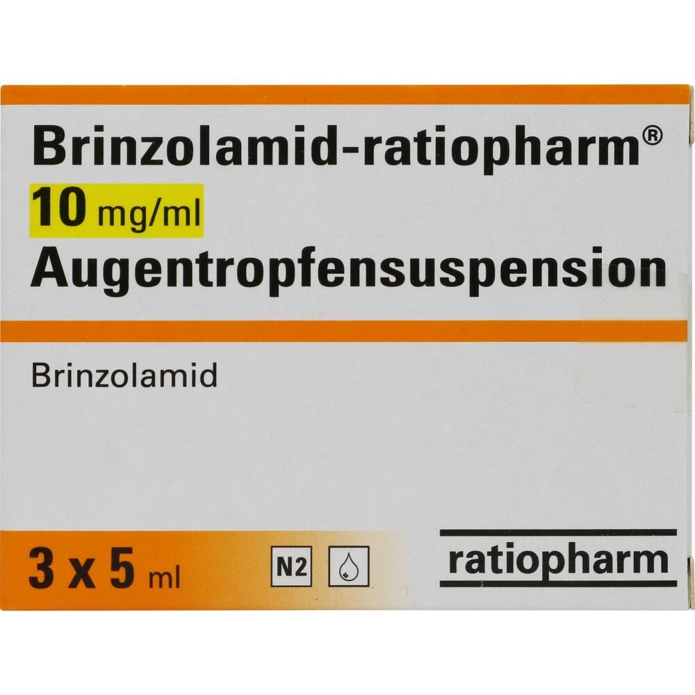 Brinzolamid-ratiopharm 10mg/ml 3X5 ml Augentropfen
