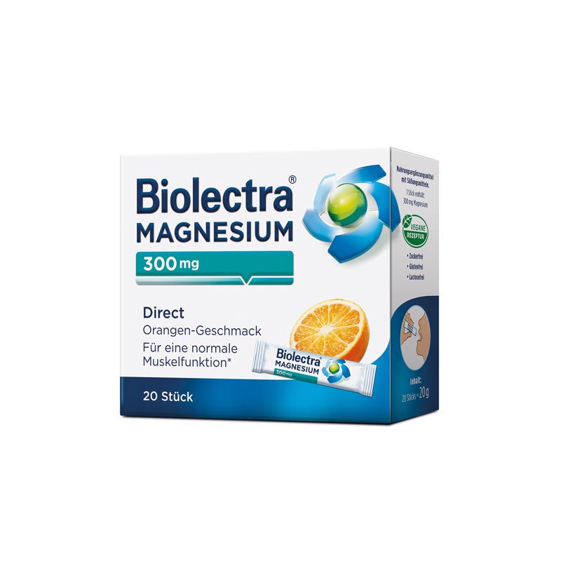 Biolectra MAGNESIUM 300mg Direct Orange  20 St Pellets