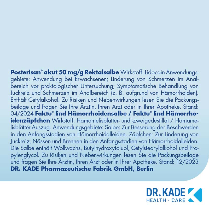 FAKTU lind Hämorrhoidensalbe 50 g Salbe