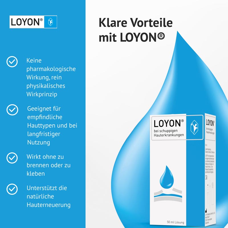 LOYON bei Schuppenflechte, Milchschorf & Kopfgneis 50 ml Lösung 50 ml Lösung