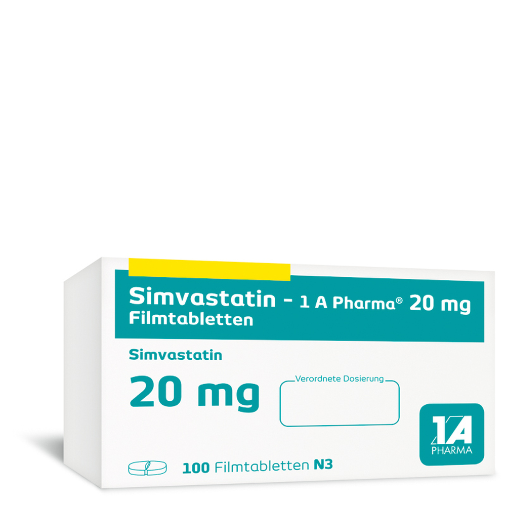 Simvastatin-1 A Pharma 20mg 100 St Filmtabletten