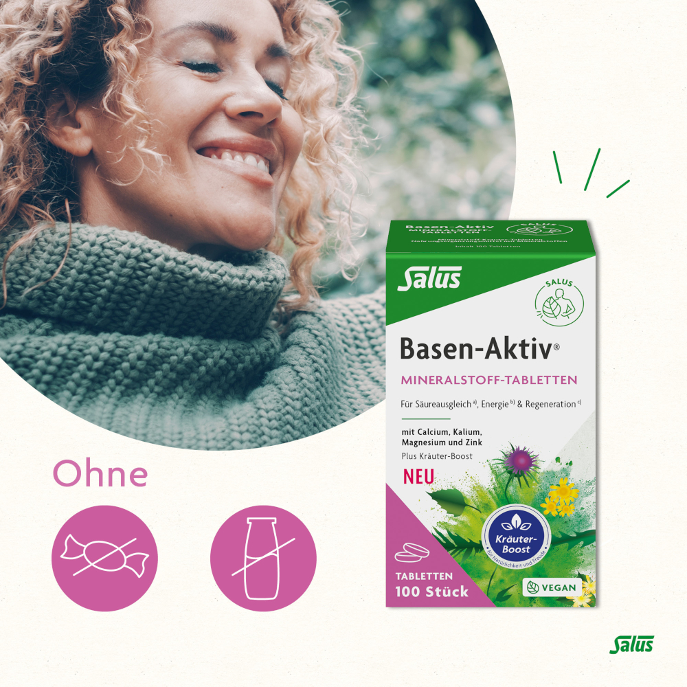 Salus Basen-Aktiv Mineralstoff-Kräuter-Tabletten 100 St Tabletten