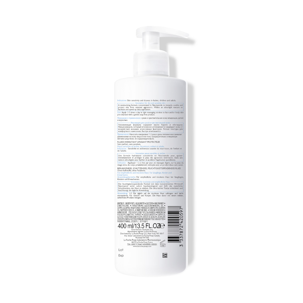 LA ROCHE-POSAY LIPIKAR FLUIDE 400 ml Flüssigkeit