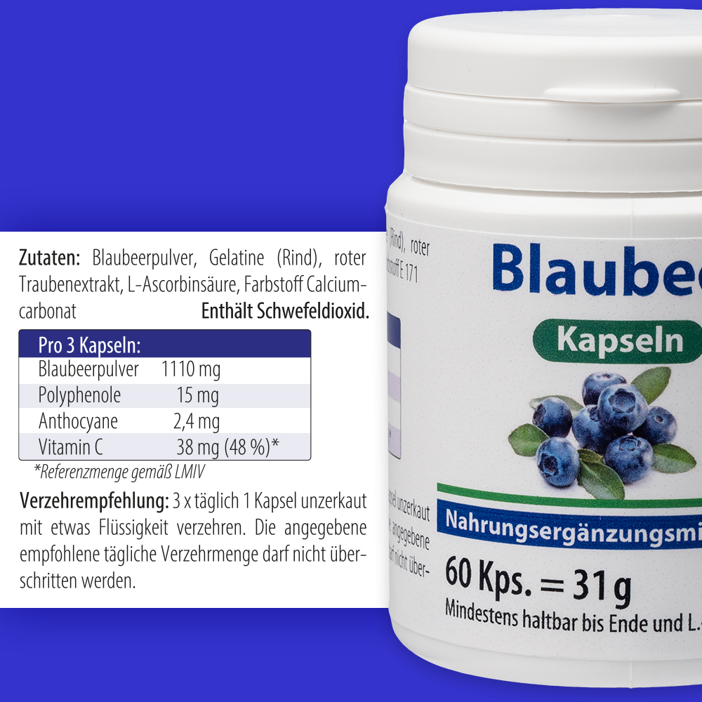 BLAUBEER Kapseln 60 St Kapseln