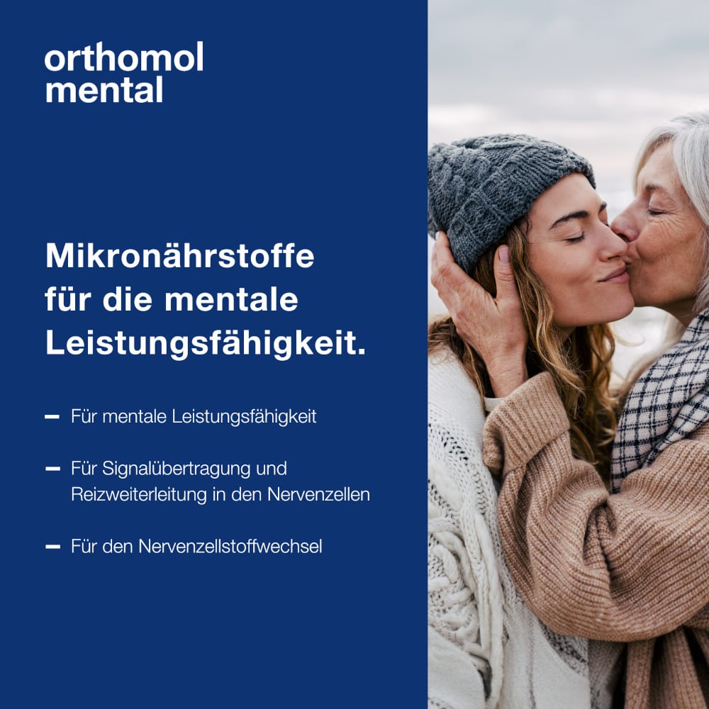 orthomol mental - mit Omega-3-Fettsäure, Magnesium und Vitamin B12 - Granulat/Kapseln