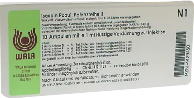 Iscucin Populi Potenzreihe II Ampullen 10X1 ml Ampullen