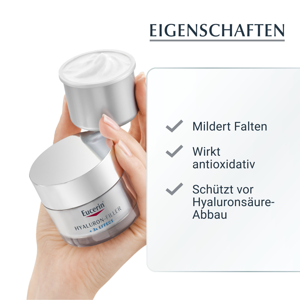 Eucerin HYALURON-FILLER 3x EFFECT NACHT + Nachfüllkapsel 1 Sparset
