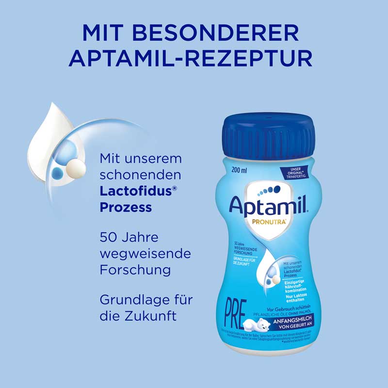 Aptamil PRE ANFANGSMILCH trinkfertig 200 ml Flüssigkeit