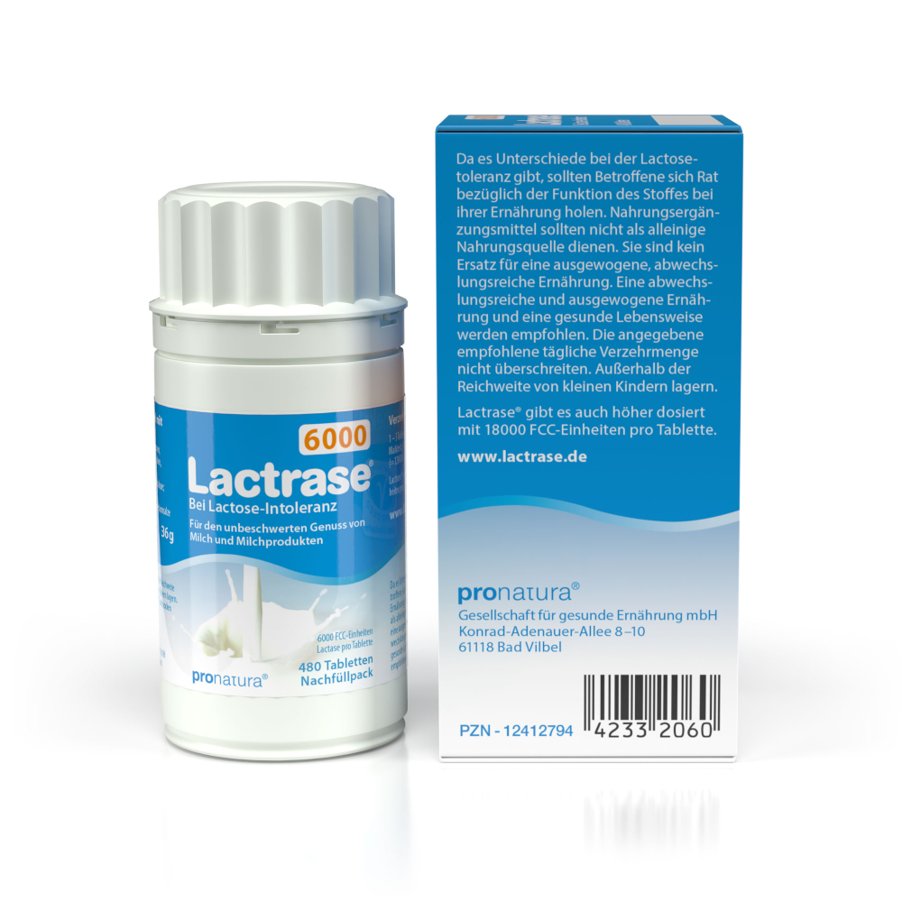 Lactrase 6000 FCC Tabletten Klickspender Nachfüllpack 480 St Tabletten