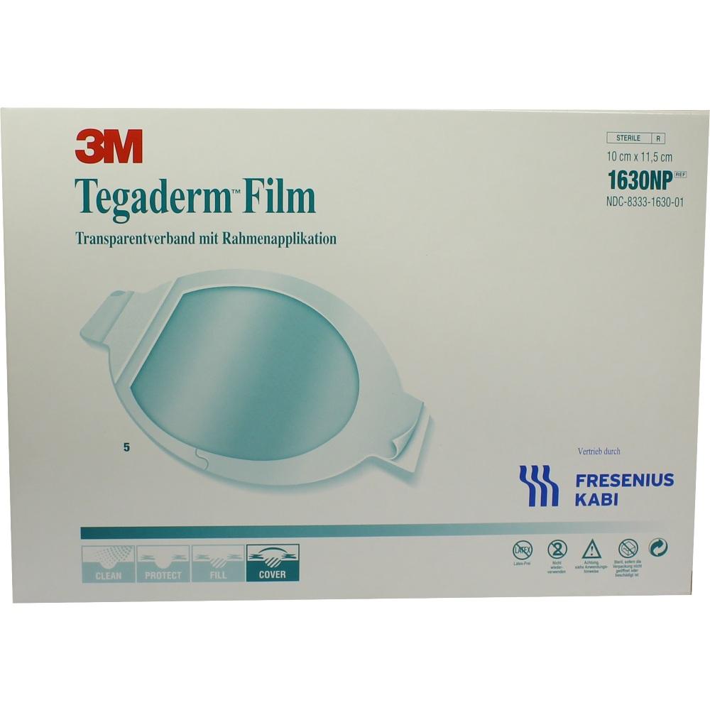 TEGADERM Film 10x11,5 cm oval 1630NP 5 St Pflaster