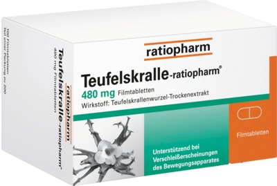 Teufelskralle-ratiopharm 480 mg 200 St Filmtabletten
