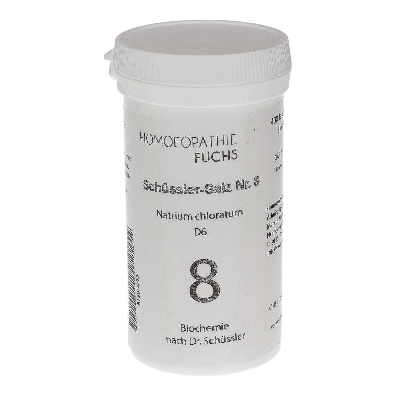 HOMOEOPATHIEFUCHS Schüssler-Salz Nummer 8 Natrium chloratum D6 Biochemie 400 St Tabletten