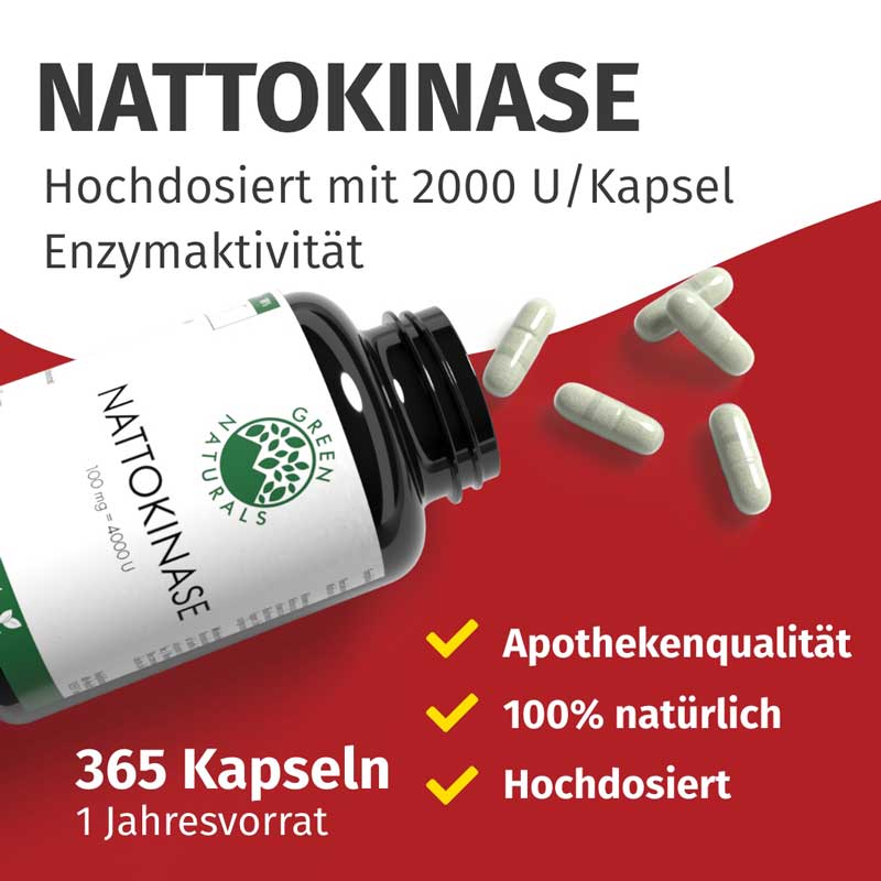 GREEN NATURALS NATTOKINASE 100 mg  365 St Kapseln