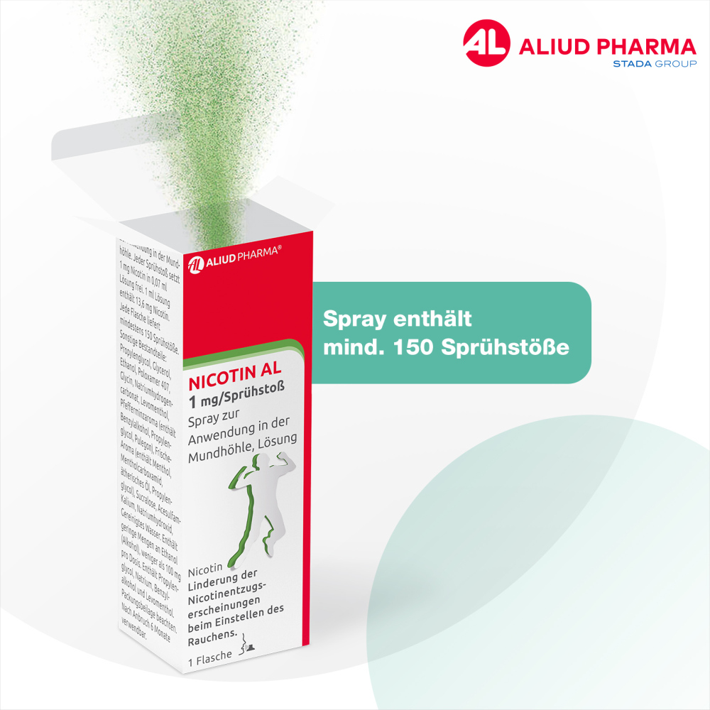NICOTIN AL 1 mg / Sprühstoß zur Rauchentwöhnung 1 St Spray
