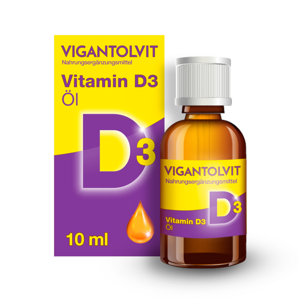 VIGANTOLVIT 500 I.E./Tropfen Vitamin D3 Öl 10 ml Tropfen zum Einnehmen