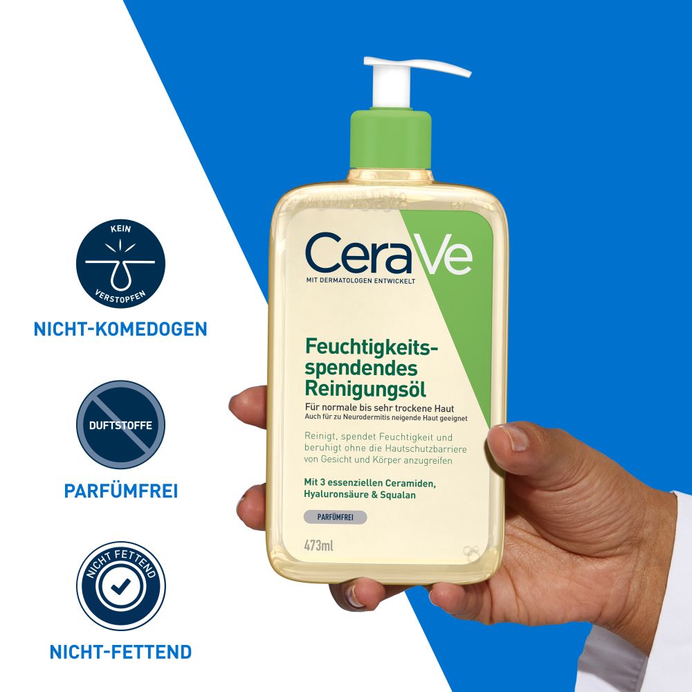 CeraVe Feuchtigkeitsspendendes Reinigungsöl 473 ml Gel