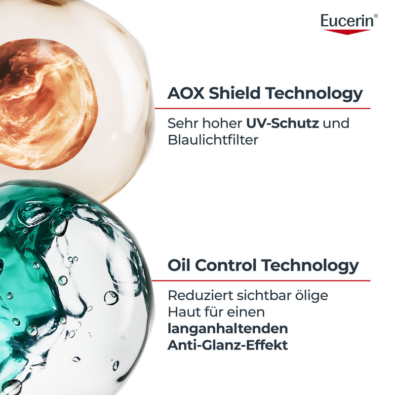 Eucerin SUN OIL CONTROL DRY TOUCH FACE SUN GEL-CREME LSF 50+  - Jetzt 20% sparen  50 ml Creme