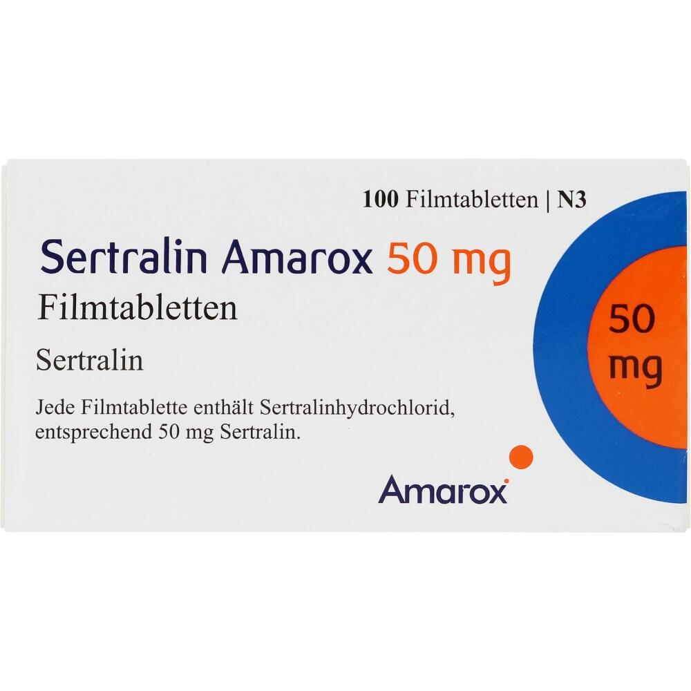 Sertralin Amarox 50 mg 100 St Filmtabletten
