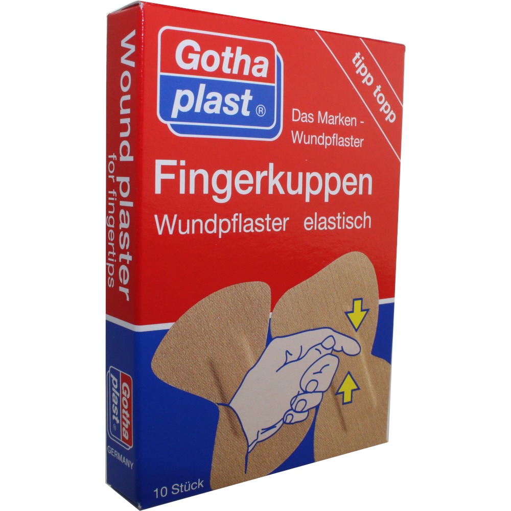 Gothaplast Fingerkuppenwundpflaster elastisch 2 Größen 10 St Pflaster