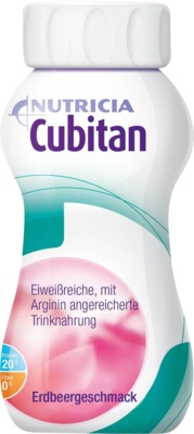 Cubitan Trinknahrung Erdbeere 6X4X200 ml Flüssigkeit