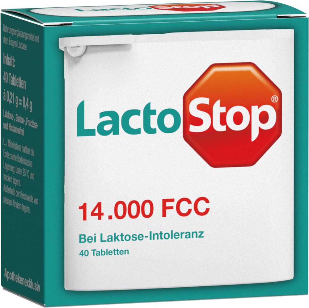 LactoStop 14000 FCC Tabletten Spender 40 St Tabletten