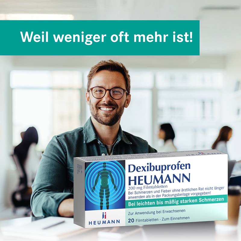 Dexibuprofen HEUMANN 200 mg 20 St Filmtabletten