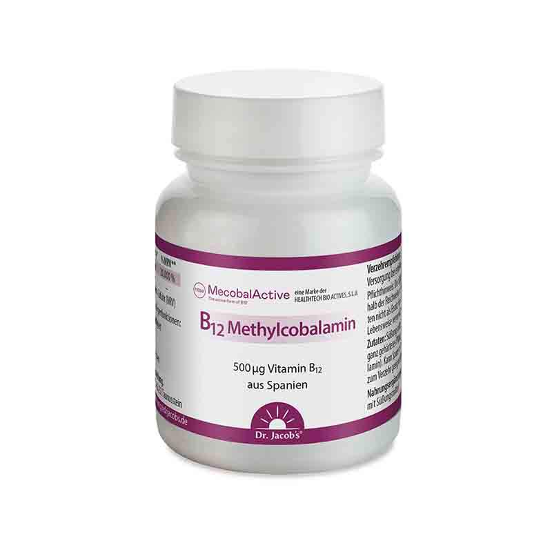 Dr. Jacob's Vitamin B12 Methylcobalamin hochdosiert vegan
