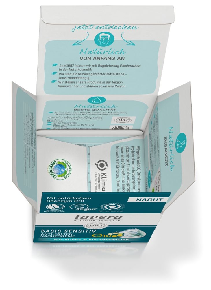 Lavera Basis Sensitiv Nachtcreme Q10 50 ml Nachtcreme