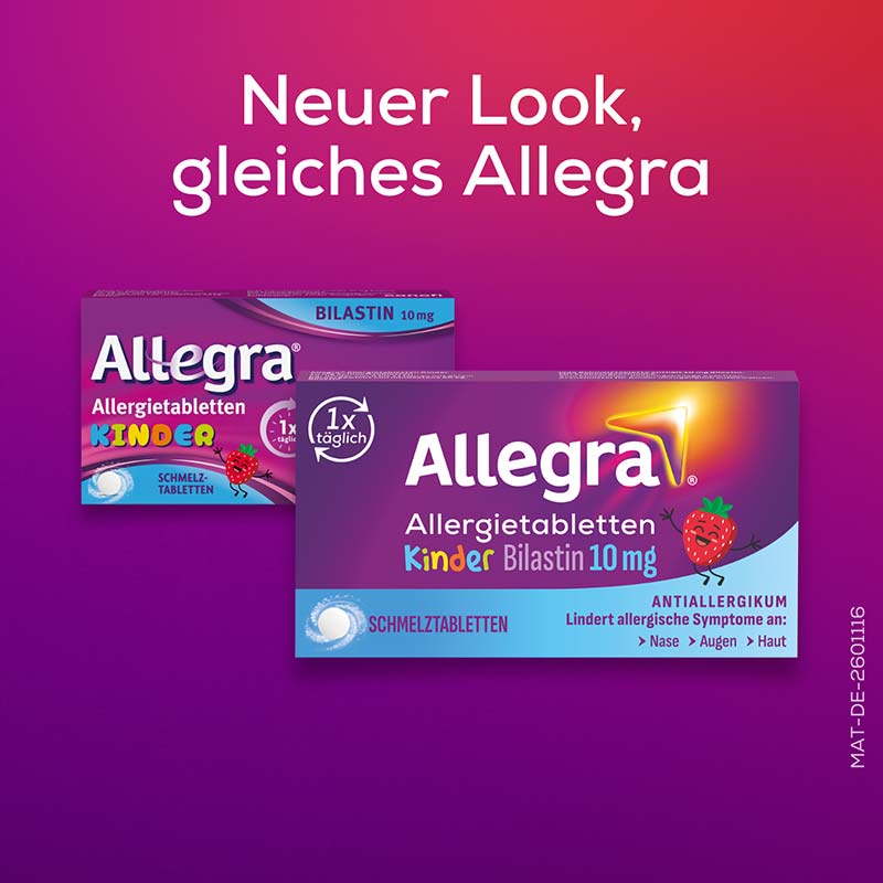 Allegra Allergietabletten KINDER 10 mg 20 St Schmelztabletten