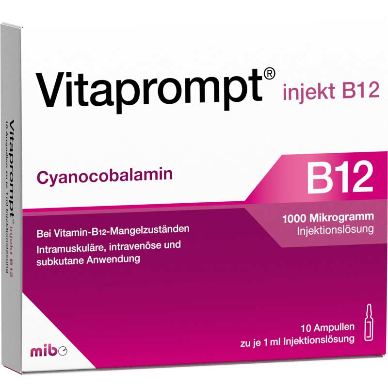 Vitaprompt injekt B 12 1000 µg 10X1 ml Injektionslösung