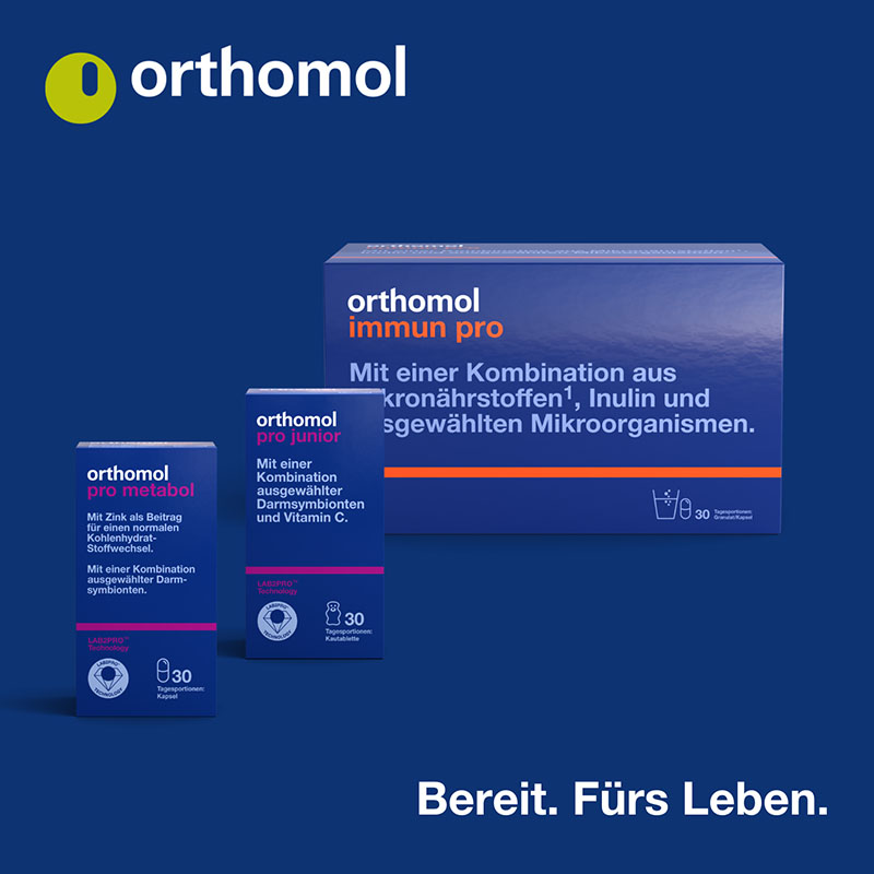 orthomol pro 6 - mit einer Kombination ausgewählter Darmsymbionten und Vitamin C - Kapseln