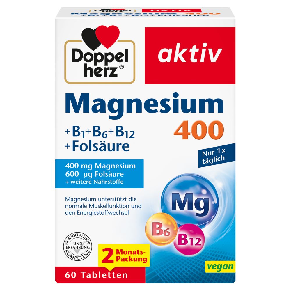 Doppelherz aktiv Magnesium 400 mg  60 St Tabletten