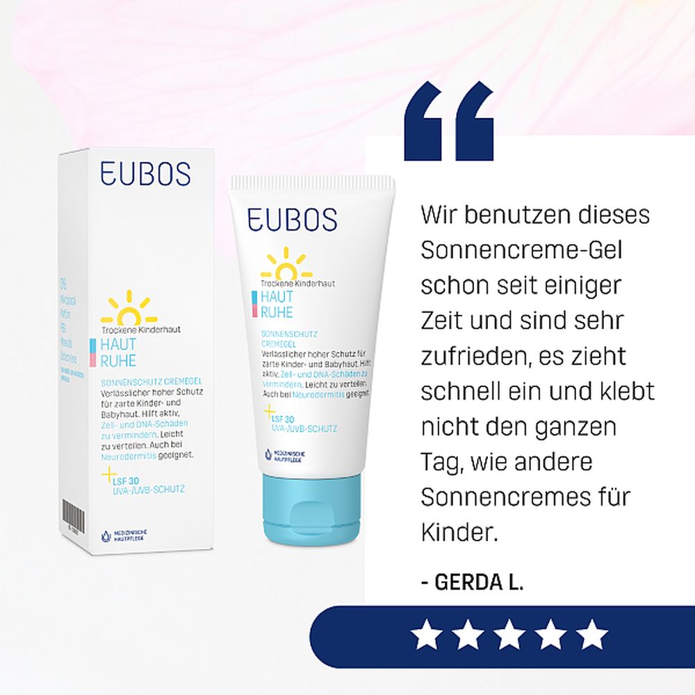 EUBOS Trockene Kinderhaut HAUT RUHE LSF 30 50 ml Gel