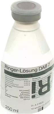 RINGER LÖSUNG DAB 7 Plastik 250 ml Infusionslösung