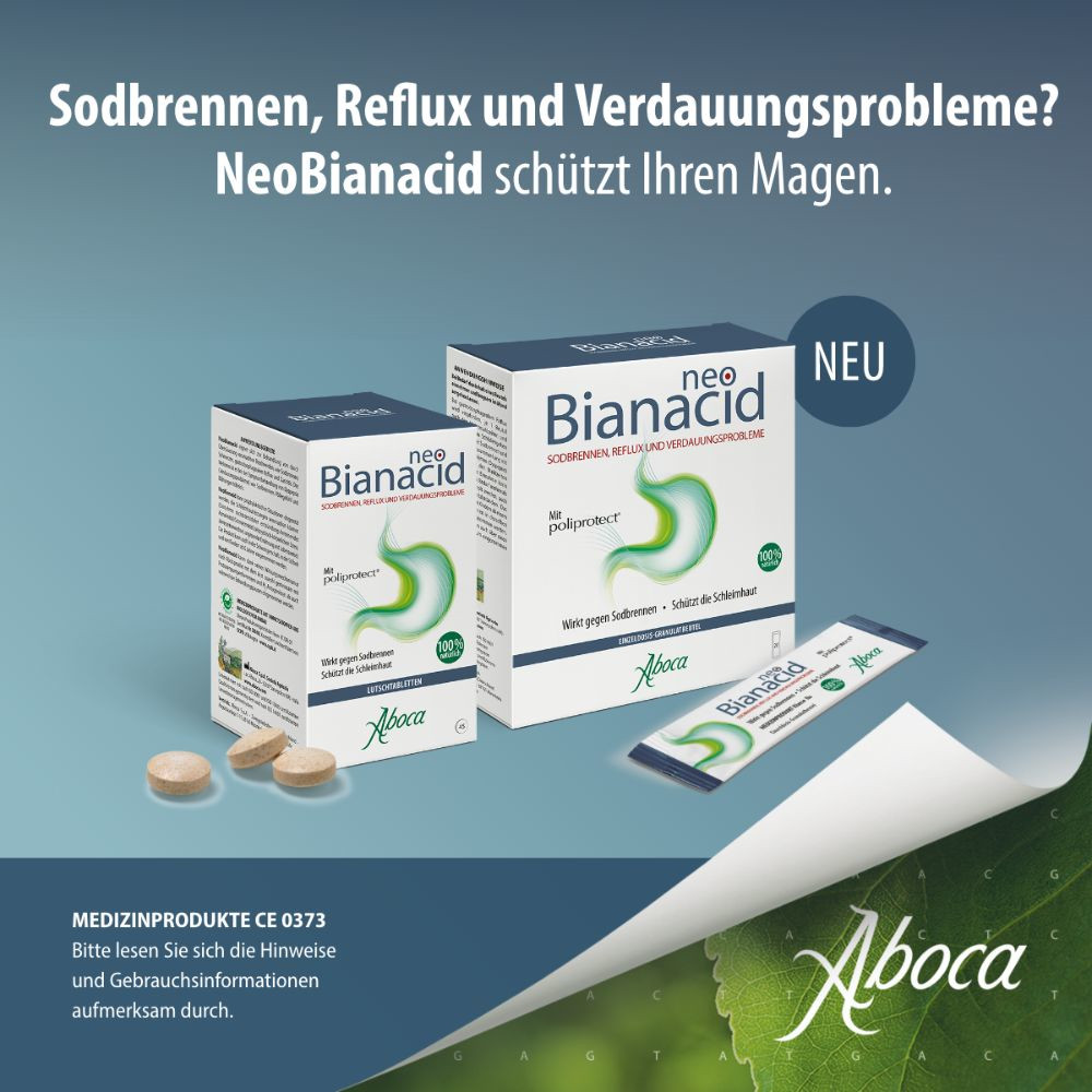 neoBianacid bei Sodbrennen, Reflux und Verdauungsproblemen 20X1.55 g Granulat