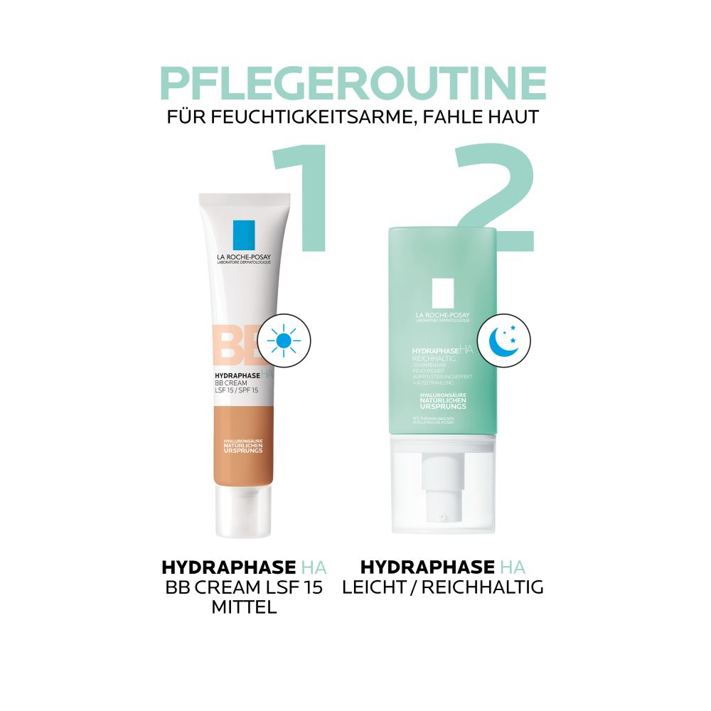 LA ROCHE-POSAY HYDRAPHASE HA BB CREME SPF 15 mittel 40 ml Creme