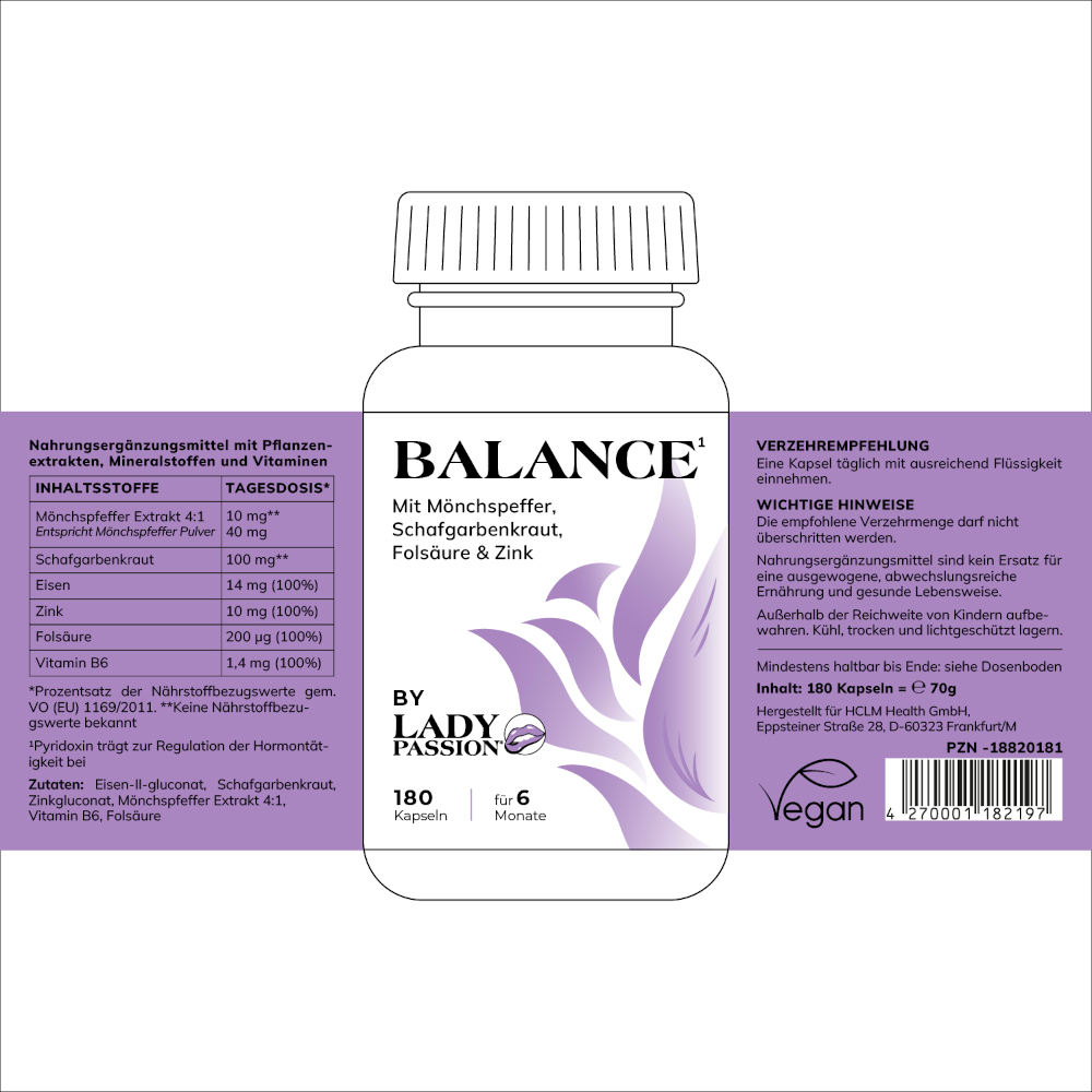 LADY PASSION BALANCE 180 St Kapseln