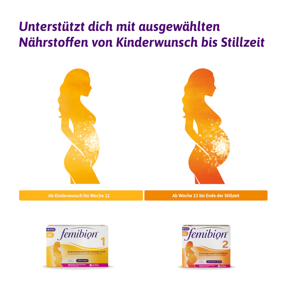 femibion 2 Schwangerschaft + Stillzeit 2X60 St Kombipackung